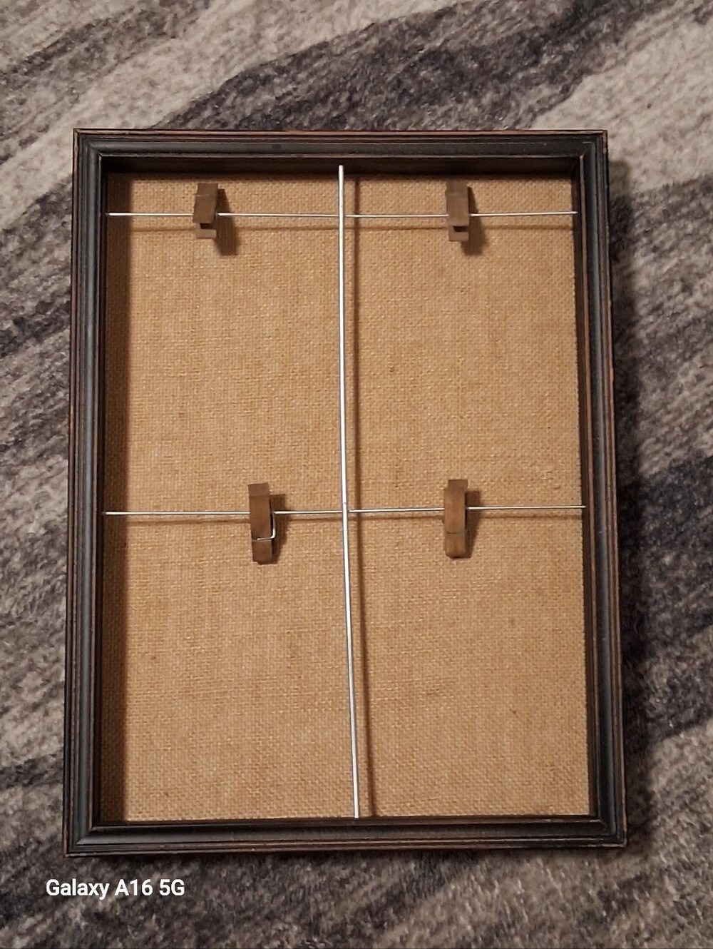 Hobby Lobby Brown Burlap Clip Photo Display Frame